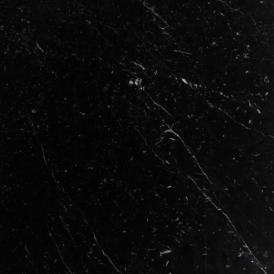 Tulip Sofabord Eero Saarinen H 41 i Sort Marquinia Marble Made in Italy - Scarlet Viadurini