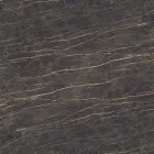 Tulip Sofabord Eero Saarinen H 41 Oval i Noir Desire Keramik Made in Italy - Scarlet Viadurini