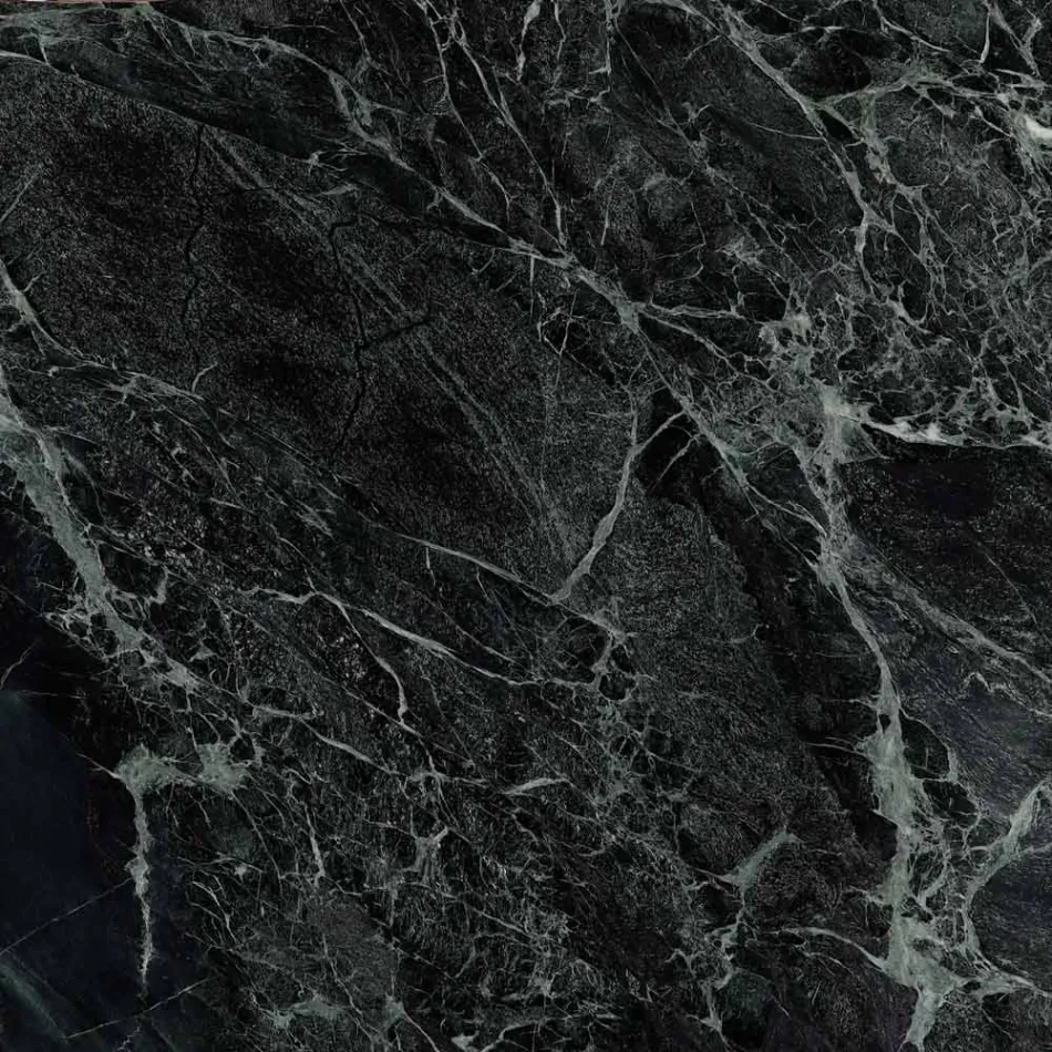 Tulip Sofabord Eero Saarinen H 52 Rundt i Grøn Alpi Marble Made in Italy - Scarlet Viadurini