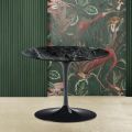 Tulip Saarinen H 41 Sofabord med Green Alps Marmor Top Made in Italy - Scarlet
