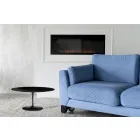 Tulip Saarinen sofabord H 41 i sort ovalt flydende laminat lavet i Italien - Scarlet Viadurini