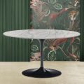 Tulip Saarinen H 41 Sofabord i Carrara Marmor Statuarietto Made in Italy - Scarlet