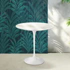 Saarinen Tulip sofabord H 52 cm i Florim Calacatta guldglans keramik - skarlagenrød Viadurini