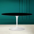 Tulip Saarinen Oval Sofabord H 41 i Absolut Sort Made in Italy - Scarlet