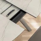 Udtrækkeligt tøndebord til 170 cm i lagdelt HPL - Convivio Viadurini