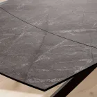 Udtrækkeligt tøndebord til 240 eller 280 cm i HPL og metal - Nuværende Viadurini