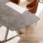 Udtrækkeligt tøndebord til 240 eller 280 cm i lagdelt HPL - Dialogo Viadurini