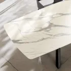 Udtrækkeligt tøndebord til 240 eller 280 cm i lagdelt HPL - Dialogo Viadurini