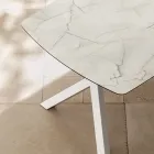 Udtrækkeligt tøndebord til 240 eller 280 cm i lagdelt HPL - Dialogo Viadurini