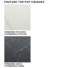 Moderne tøndebord i keramik og roseguldstål fremstillet i Italien – Settimmio Viadurini