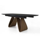 Udtrækkeligt bord til 276 cm i Noir Desir Keramik Made in Italy - Ækvator Viadurini