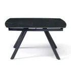 Udtræksbord 140/210x90 cm i sintret sten med marmoreffekt - Atrium Viadurini