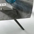 Udtræksbord 140/210x90 cm i sintret sten med marmoreffekt - Atrium Viadurini