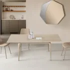 Udtræksbord 160/240x90 cm i sintret sten med marmoreffekt - Samus Viadurini
