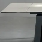 Udtrækkeligt bord 3 m blank keramisk top metalben - Papusca Viadurini