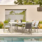 Udtrækbart bord til 149 cm i pulverlakeret aluminium - Behøves Viadurini