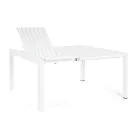 Udtrækbart bord til 149 cm i pulverlakeret aluminium - Behøves Viadurini