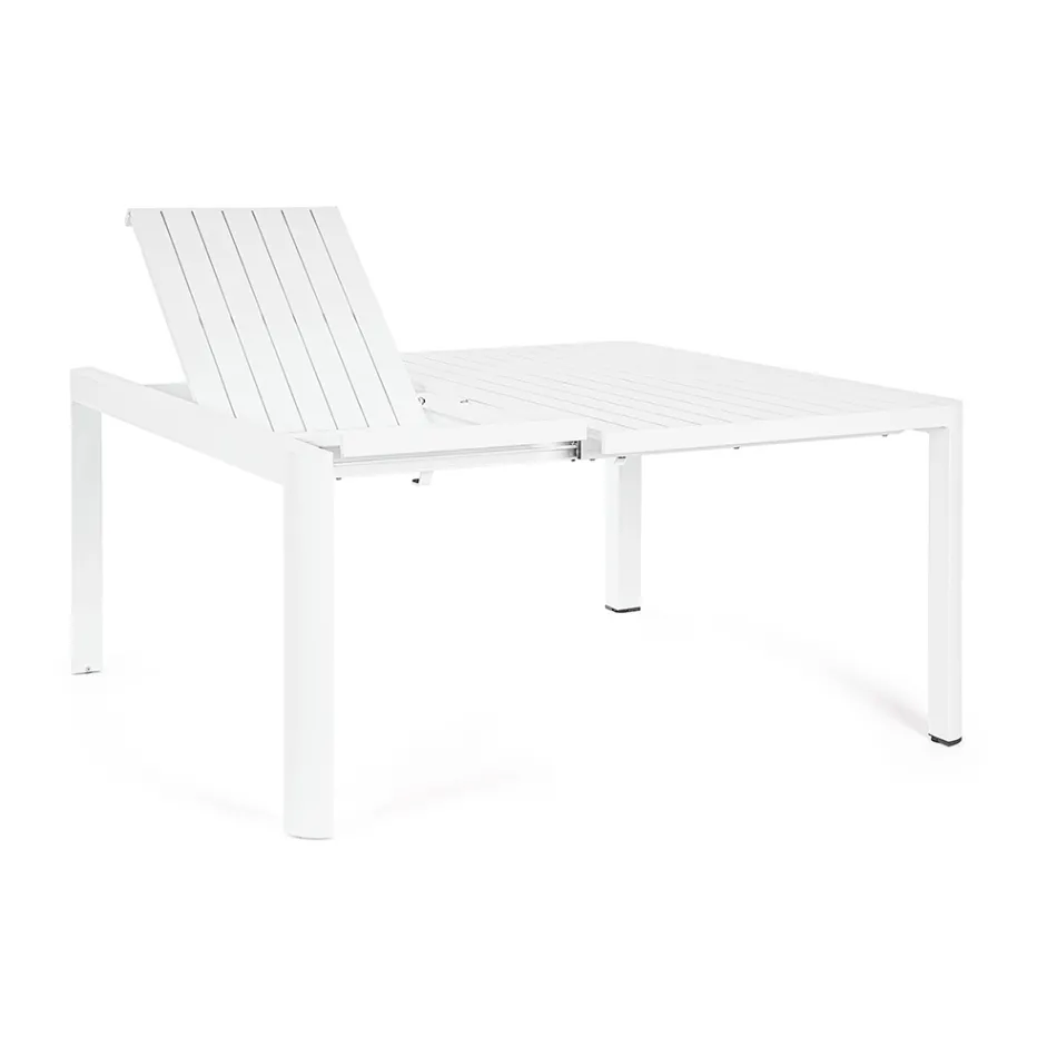 Udtrækbart bord til 149 cm i pulverlakeret aluminium - Behøves Viadurini