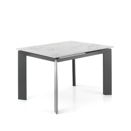 Udtrækbart bord til 170 cm i stål og keramik - Sphinx Viadurini