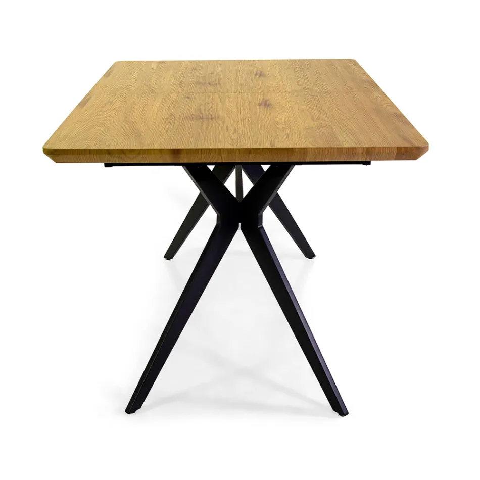 Udtræksbord 180 cm i MDF-træeffekt med præget korn - skum Viadurini