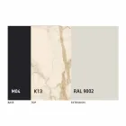 Udtrækkeligt spisebord til 2,8 m i keramiske og metalben - Paoluccio Viadurini