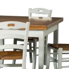 Udtrækkeligt bord til 200 cm med 4 træstole Made in Italy - Ametyst Viadurini
