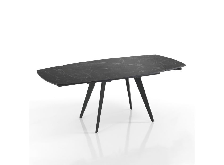 Udtrækbart bord til 200 cm med drejelig åbning - Butego Viadurini