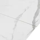 Udtrækbart bord til 200 cm i keramik og stål - Belone Viadurini