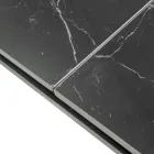 Udtræksbord 200 cm i metal og syntetisk sten - Underwater Viadurini