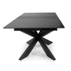 Udtræksbord 200 cm i metal og syntetisk sten - Underwater Viadurini