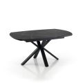 Udtrækbart bord til 210 cm i stål og keramik - Bavosa