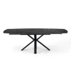 Udtrækbart bord til 210 cm i stål og keramik - Bavosa Viadurini