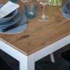 Udtrækbart bord til 210 cm i melamin og massivt træ Made in Italy - Gustavo Viadurini