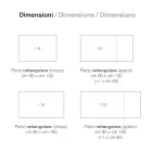 Udtrækkeligt bord til 220 cm med understel af grafitbøg lavet i Italien - Toles Viadurini