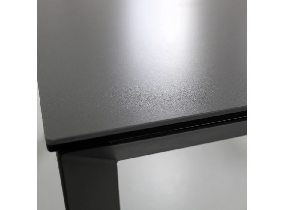 Udtrækbart bord til 220 cm i keramik og metal - Nadia Viadurini