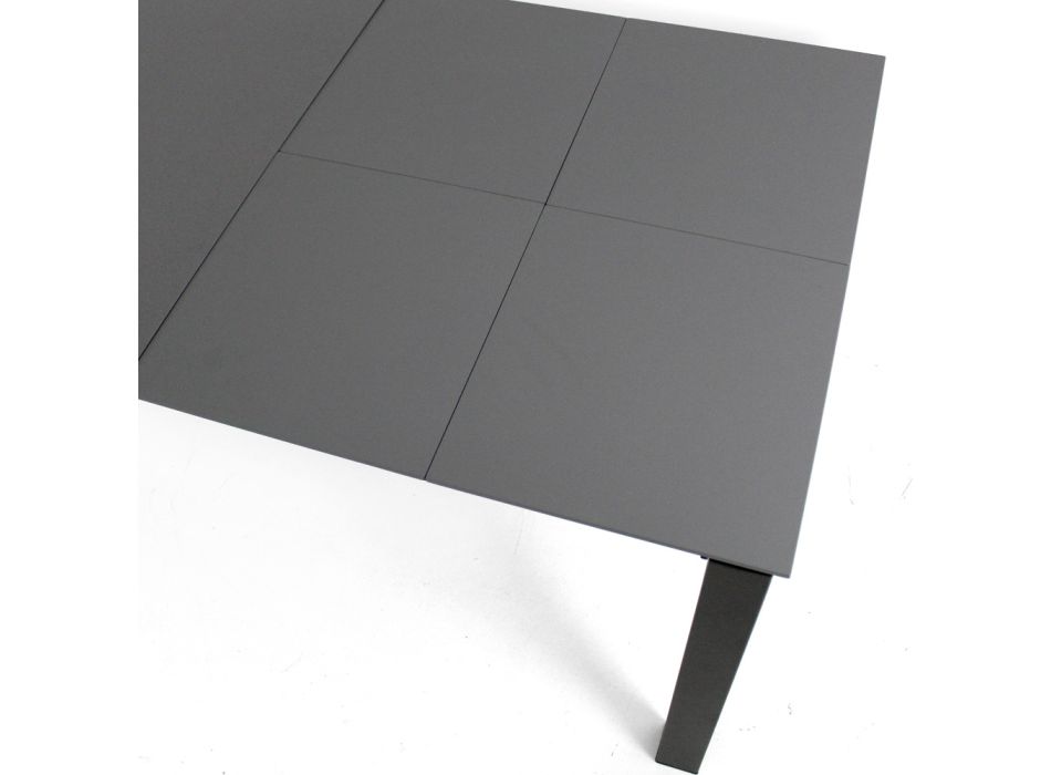 Udtrækbart bord til 220 cm i keramik og metal - Nadia Viadurini