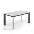 Udtrækbart bord til 220 cm i keramik med marmorfinish - Berice