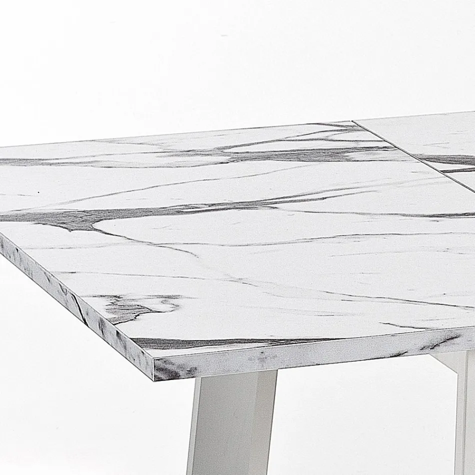 Udtrækkeligt bord til 220 cm i bøg og melamin Made in Italy - Toles Viadurini