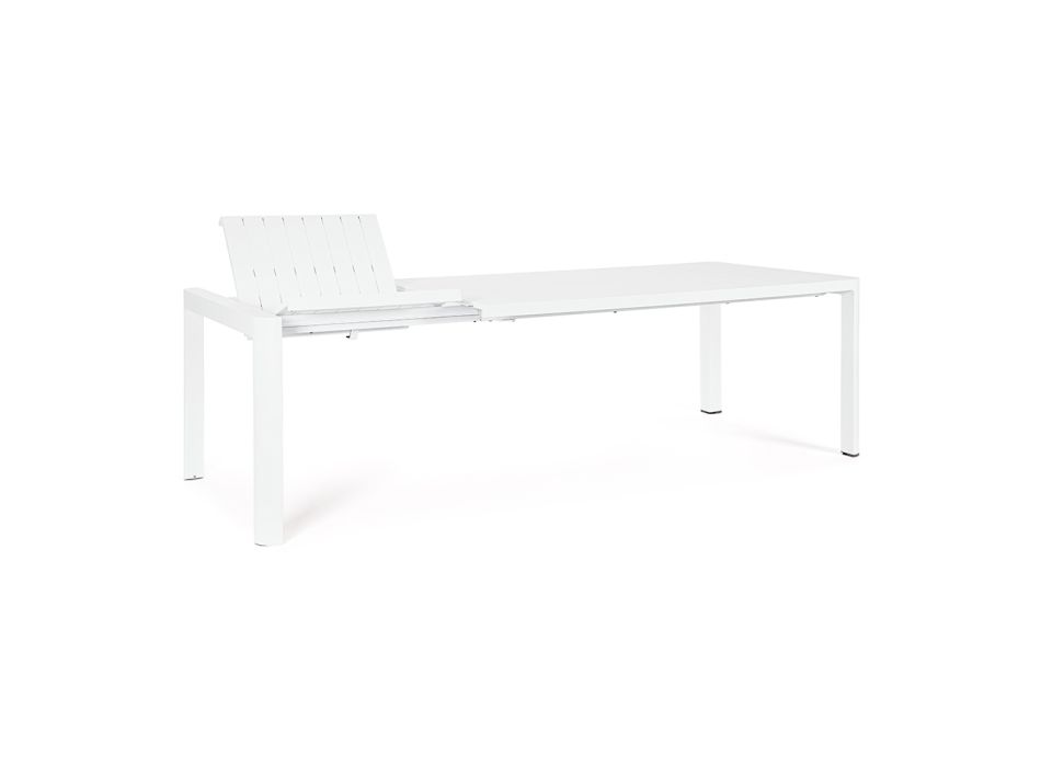 Udtrækbart bord til 240 cm i pulverlakeret aluminium - maling Viadurini