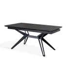 Udtrækbart bord til 240 cm i keramik og metal - Buket Viadurini