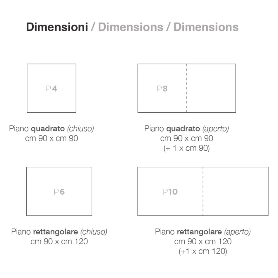 Udtrækbart bord til 240 cm i lakeret træ Design Made in Italy - Jacobs Viadurini