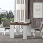 Udtrækkeligt bord til 246 cm i forskellige overflader lavet i Italien - træ Viadurini
