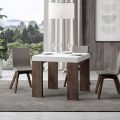 Udtrækkeligt bord til 246 cm i forskellige overflader lavet i Italien - træ