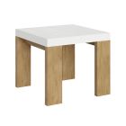 Udtrækkeligt bord til 246 cm i forskellige overflader lavet i Italien - træ Viadurini