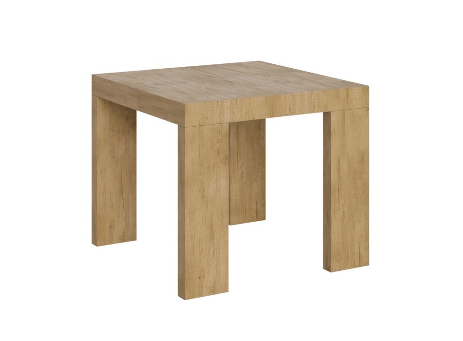 Udtrækkeligt bord til 246 cm i Made in Italy træmikropartikler - træ Viadurini