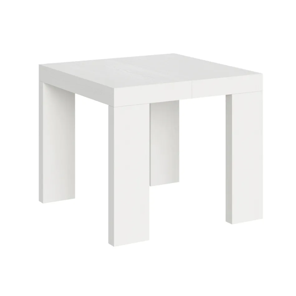 Udtrækkeligt bord til 246 cm i Made in Italy træmikropartikler - træ Viadurini