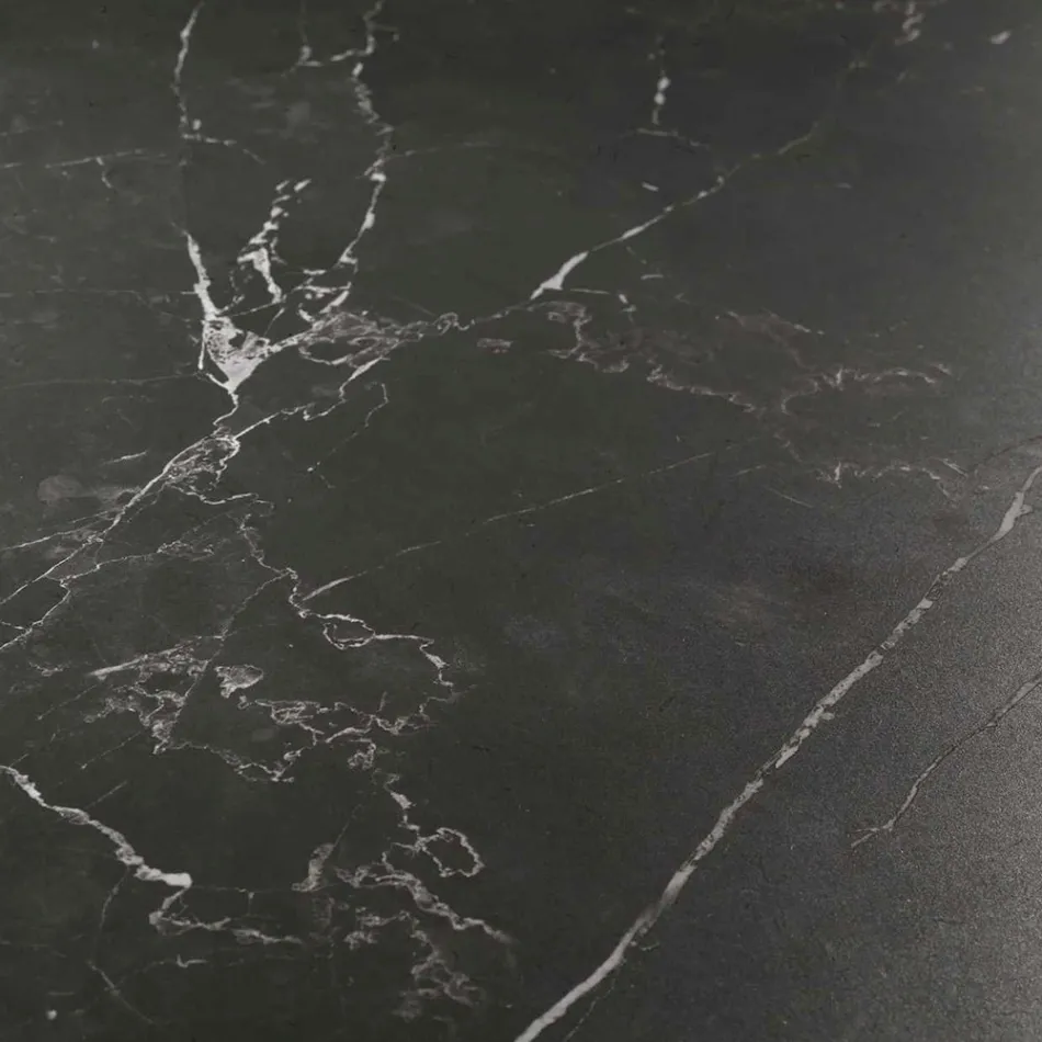 Udtræksbord 260 cm i metal og syntetisk sten - Underwater Viadurini