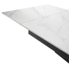 Udtræksbord 260 cm i metal og syntetisk sten - Underwater Viadurini