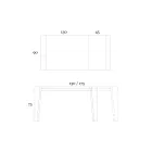 Udtrækkeligt bord til 265 cm i Canaletto valnøddetræ Fremstillet i Italien - Orchidea Viadurini