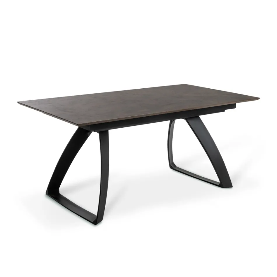 Udtrækkeligt bord til 270 cm med HPL-plade og aluminiumsbund - Villongo Viadurini